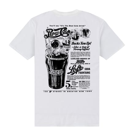 Pepsi Co. Bucks You Up! Men's T-Shirt - White - L