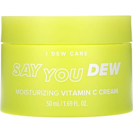 I Dew Care, Say You Dew, Moisturizing Vitamin C Cream, 50ml (1.69fl oz) yellow