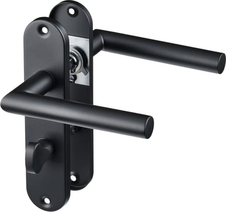 Nero - WC-Slot Zwart - Kort Rond Schild