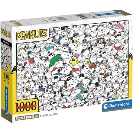 Clementoni - Puzzel - 1000 Stukjes - Impossible Peanuts - Puzzel Voor Volwassenen