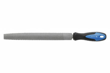 Högert Technik Serie - Halfronde Vijl - 200mm - Staal - Ergonomische Handgreep