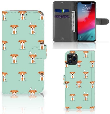 Apple iPhone 11 Pro Max Telefoonhoesje met Pasjes Pups