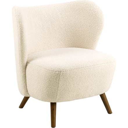 Smuk Fauteuil Joshua Crème Teddy