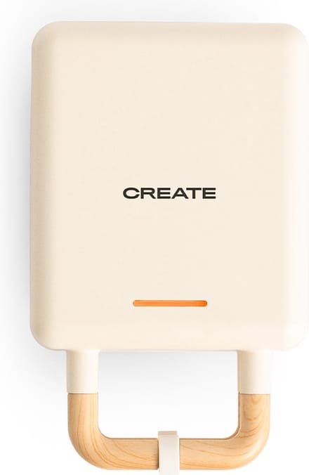 CREATE - Tosti-ijzer, grill en wafelijzer met verwisselbare platen - Gebroken wit - Individueel- STONE STUDIO