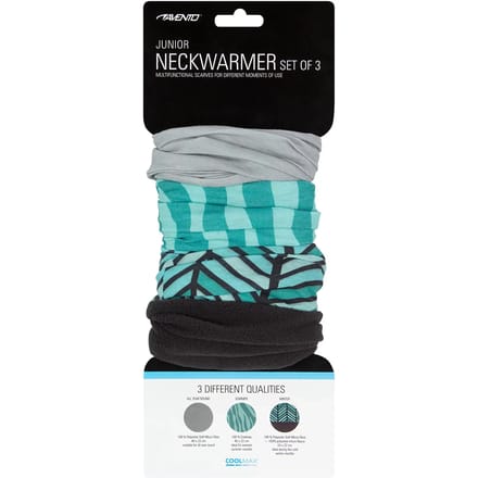Avento Colsjaal Set Junior - Active - 3 St - Petrol/Lichtblauw/Blauw/Grijs