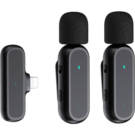 Draagbaar OnetriggerTwo draadloos clip-on microfoonsysteem Video-opnamemicrofoon 20M transmissie iOS 1-Trigger-2