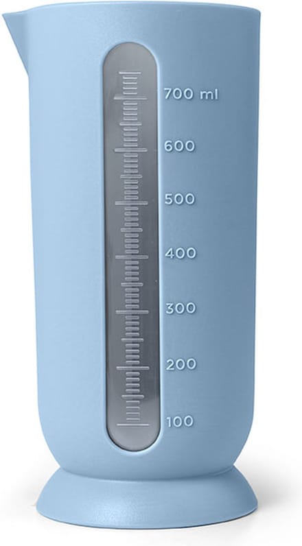Maatbeker QB - medium - 750 ml - Ø 8,7 x H 19 cm - medium zee blauw