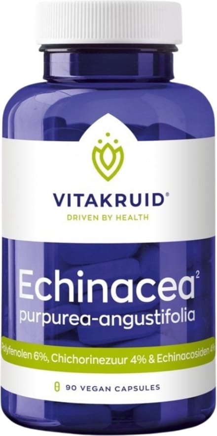 Vitakruid Echinacea 600 purpurea (4%) angustifolia (6%, 4%) 90 Vegetarische capsules