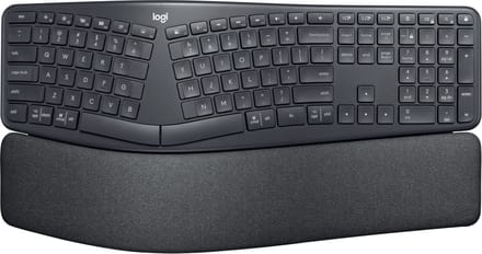 Logitech ERGO K860 Split for Business toetsenbord Kantoor Bluetooth AZERTY Frans Grafiet