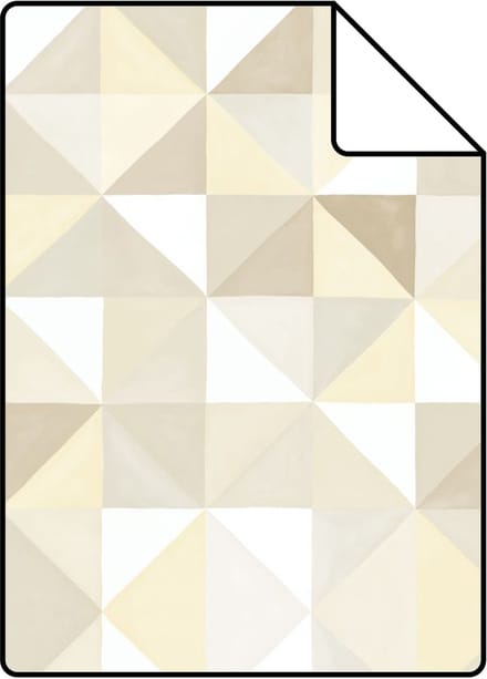 Proefstaal Origin Wallcoverings behang kubisme beige - 26,5 x 21 cm - 346907-S