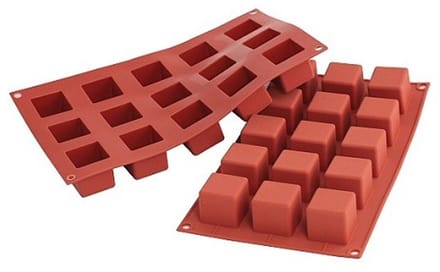 Siliconen bakvorm kubus - kubusmaat: 35 x 35 x 35(h) mm