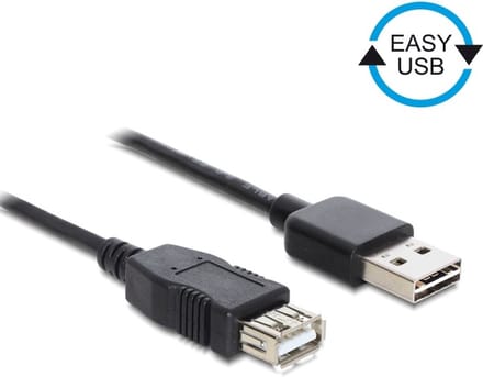DeLOCK EASY-USB 2.0-A - USB 2.0-A, 1m