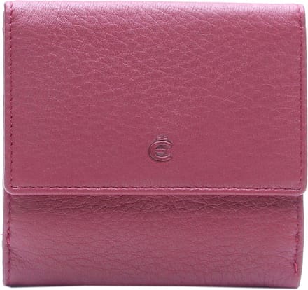 Esquire Leren Weense doos Deer Wiener Wallet Red Donkerrood
