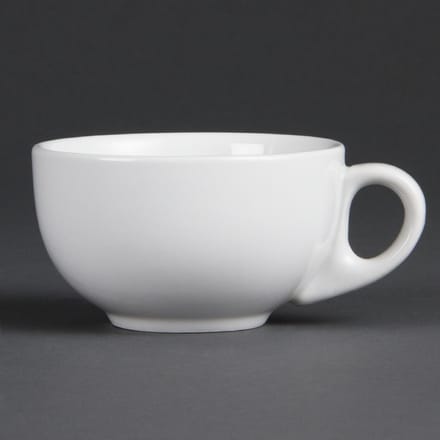 Olympia - Cappuccinokop wit porselein ( set van 12 stuks )