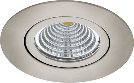 Richtbare led spot Saliceto rond - 6w - 2700K nikkel mat