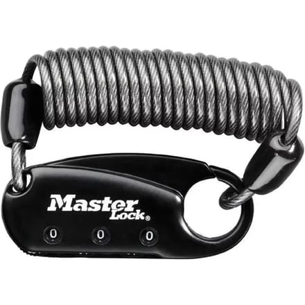 MasterLock - Zwart rugzakslot - 60mm - Met combinatiekeuze - 1551DBLK