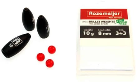 Rozemeijer Bullet Weights Incl Glasparels Black / 10g