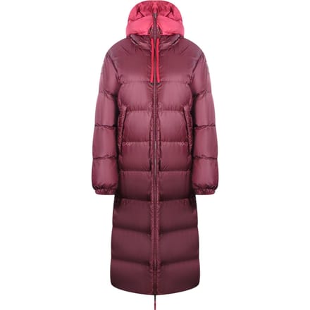 Parajumpers slaapzak omkeerbaar rood lang donsjack met capuchon