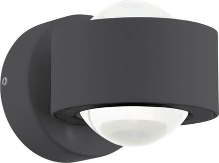 EGLO Ono 2 - Wandlamp - 2 Lichts - Antraciet - Helder
