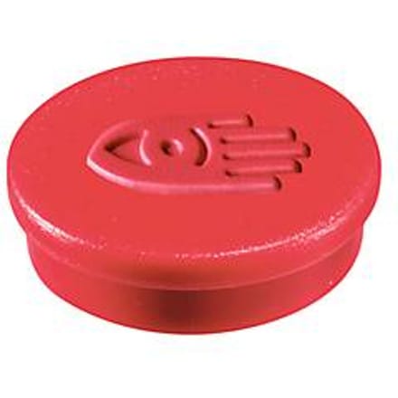 Krasbestendige magneten Legamaster, 10 stuks, rood