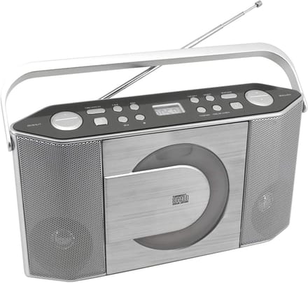 CD-speler - Draagbare Discman - Muziek Luisteren - Met MP3-ondersteuning - 1 Schijf - Zilver