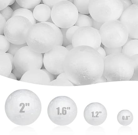 Grote Styrofoam Ballen 20 cm - 2 Stuks voor Creatieve DIY Projecten