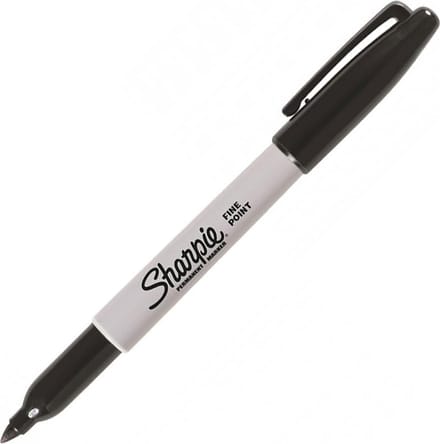 Sharpie permanente markers | Fijne punt | Zwarte inkt | 12 stuks