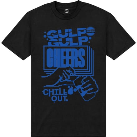 Pepsi Co. Cheers! Men's T-Shirt - Black - 3XL
