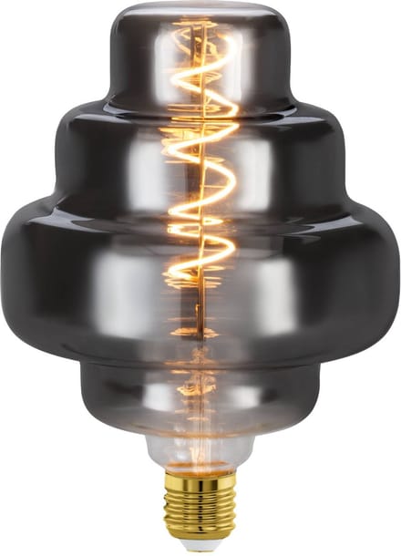 EGLO LED Lamp - E27 - Ø 15 cm - Rookglas - 2000K - Dimbaar
