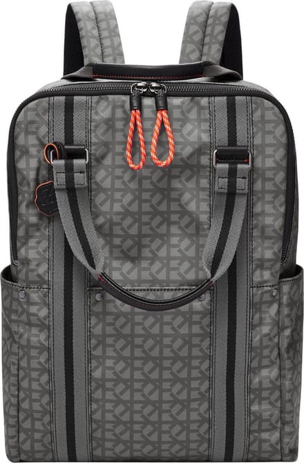 FOSSIL laptop rugzak rugzak met laptopvak Houston Backpack Grey grijs