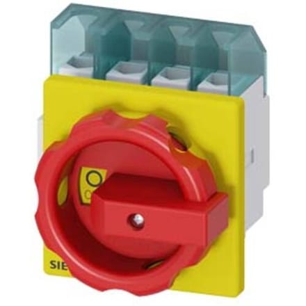 Lastscheidingsschakelaar Rood, Geel 4-polig 16 mm² 32 A 690 V/AC Siemens 3LD22031TL53