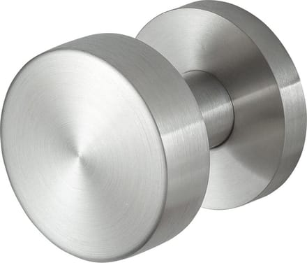 Deurknop - RVS geborsteld - RVS - GPF - Ei-knop GPF9851.09 RVS t.b.v. veiligheidsschilden vast