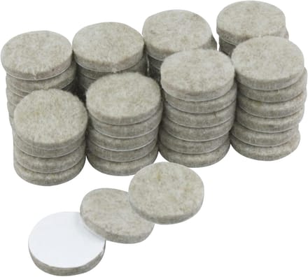 Viltpads 25 mm - 48 stuks voor meubelbescherming