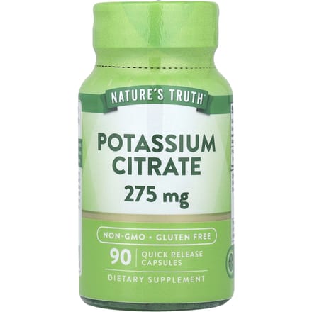 Nature'S Truth, Kaliumcitraat, 275 mg, 90 Snel oplosbare Capsules