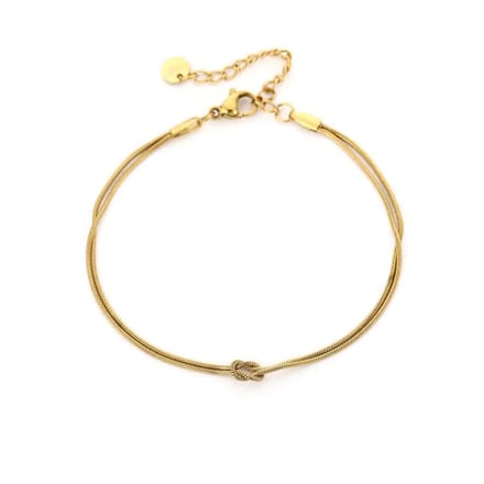 Bijoutheek Armband (Sieraad) Knoop Goud