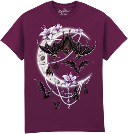 Vleermuis Bats Moon The Coloured House T-shirt S