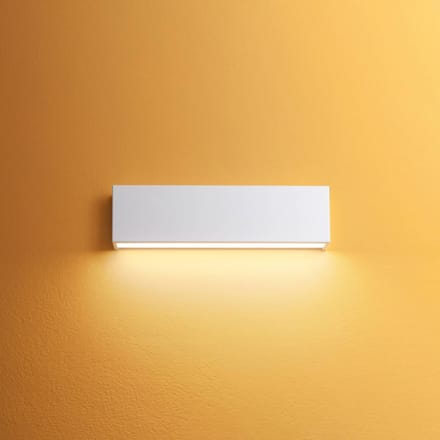 Linea Light LED wandlamp Box W2 bi-emissie, B 31,9 cm, wit, 2700 K