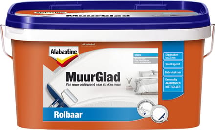 Alabastine Muurglad - Rolbaar - 10L