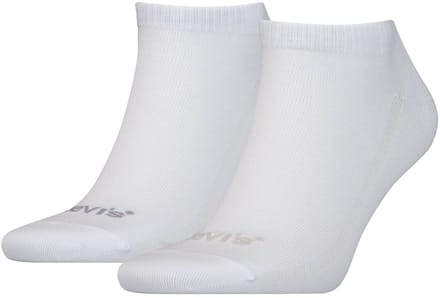 Levi's Heren Sneakersokken Low Cut Tencel & Organic Cotton 2-Pack Wit