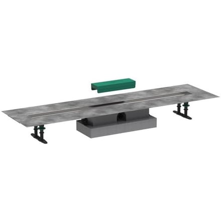 Hansgrohe uBox universal - Complete set voor vlakke installatie 100 cm douchegoten, rvs 56020180