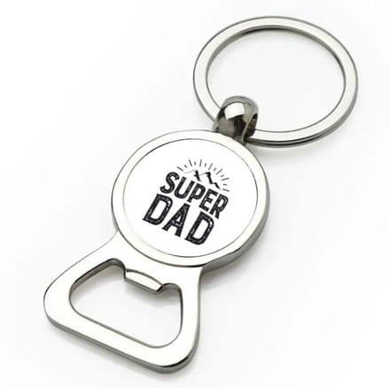 Akyol - super dad flesopener - Papa - vader - cadeau - vaderdag - 9 bij 3 cm