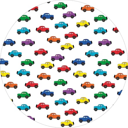 Vinyl | Vloerkleed vinyl rond | Autos kleur | 195 cm Rond