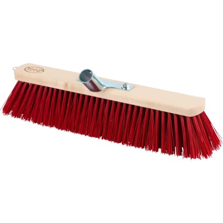 Euro stalbezem rood met PVC haren 100 centimeter breedte