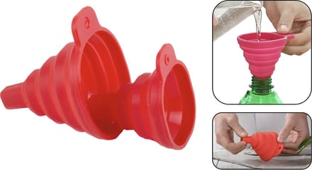 PD® Trechter - Opvouwbare trechter set - Siliconen - diamond painting trechter - Rood - 7cm en 5cm