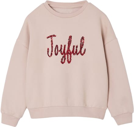 Vertbaudet Kerst sweater voor meisjes met boodschap in pailletten