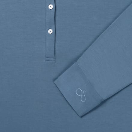 Coco & Cici - TENCEL Nachthemd Dames Donker Blauw - S / M