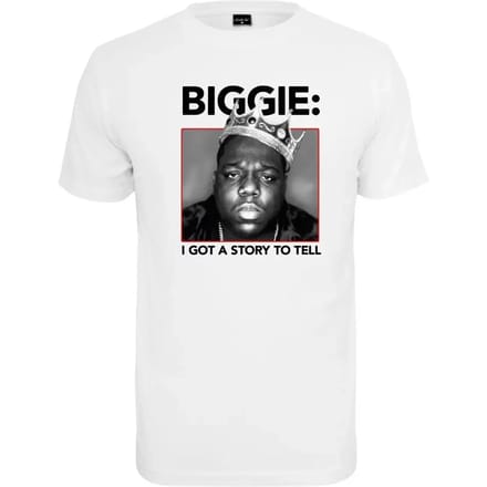 Mister Tee - Biggie Crown Heren T-shirt - 5XL - Wit