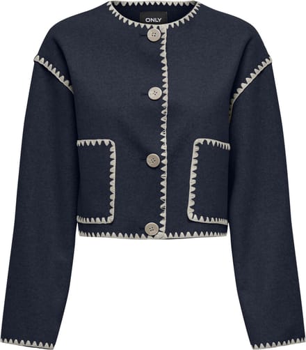ONLY - ONLELBA LIFE SCALLOP EDGE JACKET OTW - Dames - Gewatteerde jassen