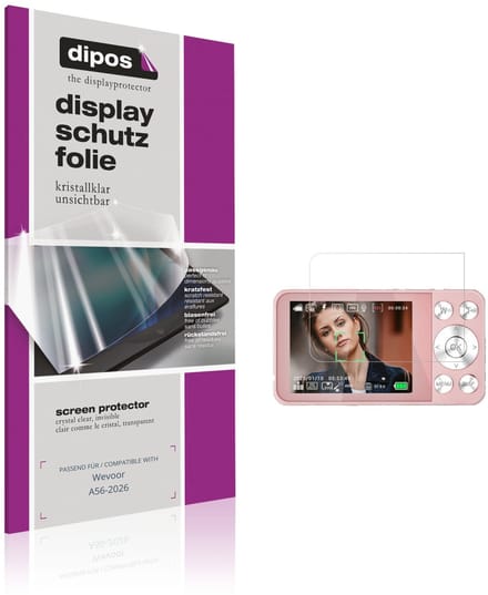 dipos – 4x Beschermfolie geschikt voor Wevoor A56-2026 | Krasbestendige & heldere Screenprotector Ultra-Thin