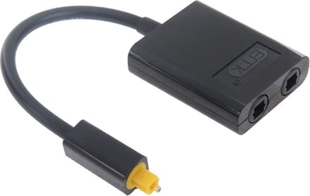 Digitale Toslink Optische Fiber Audio Splitter 1 naar 2 kabel Adapter voor DVD spelerwit